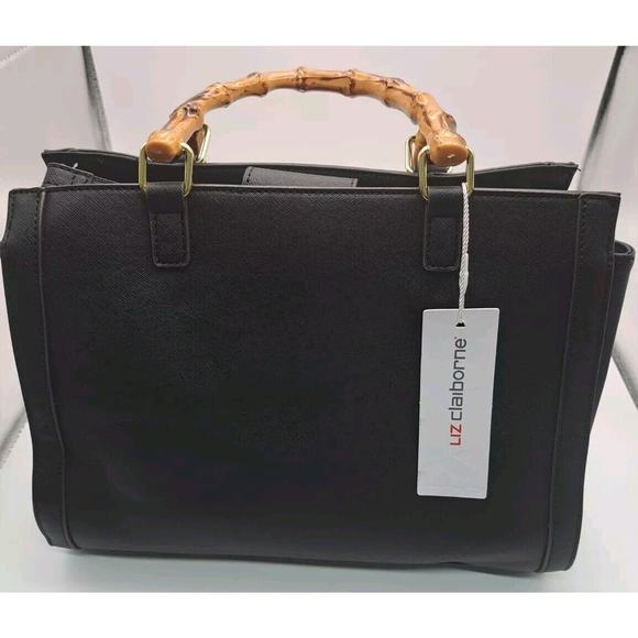 Liz Claiborne Melissa Shopper Black Retail $80 - Picture 2 of 11
